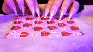 ASMR Tapping on Strawberry Notebook (No Talking) Compilation