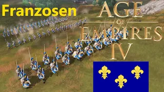 Franzosen | Vorstellung Age of Empires 4 [Militär/Age Ups/Strategie/Deutsch]