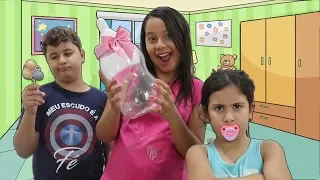 VIREI BABÁ POR UM DIA DA MARIA e JP Pretend Play a Nanny | Luana Melo