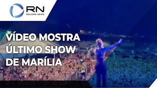 Vídeo mostra o último show feito por Marília Mendonça