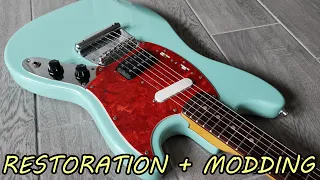 1993 Fender Mustang Restoration + Modding (Kurt Cobain SkyStang II Mod) MG69