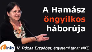 A Hamász öngyilkos háborúja. N. Rózsa Erzsébet, Inforádió, Aréna