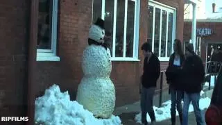 Розыгрыш - Живой снеговик