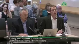 Planning and Sustainability Commission Meeting May 10th, 2016