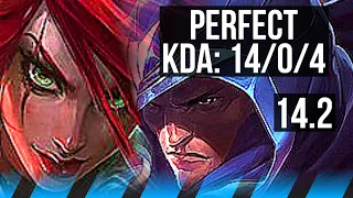 KATA vs TALON (MID) | 14/0/4, Legendary, 6 solo kills | KR Grandmaster | 14.2