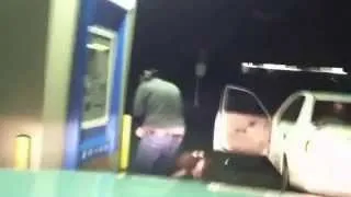 Drunk guy at ATM