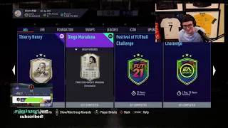 nick sees Moments Maradona SBC for the first time