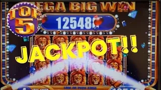 UNBELIEVABLE TOP 5 JACKPOT HAND PAY!!!! KING OF AFRICA HUGE WINS, BONUSES & PROGRESSIVES!!!!