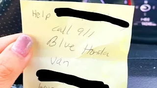 Note Helps Save Woman From Being Kidnapped