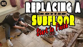 Replacing a rotted subfloor start to finish