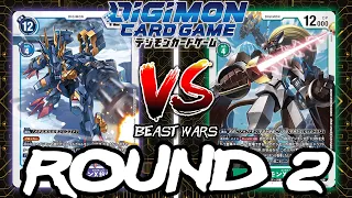 MetalGarurumon X VS Leopardmon X!! | Digimon Card Game: EX5 Animal Colosseum Beast Wars (ROUND 2)