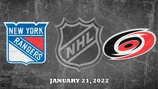 NHL Rangers vs Hurricanes | Jan.21, 2022