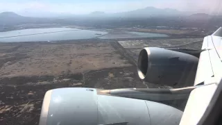 Mexico City to Munich 13 03 16 LH510 Airbus A340 600 Takeoff Full Power Lufthansa