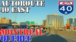 AR-40 East - Montreal - Quebec - Canada - 4K Highway Drive