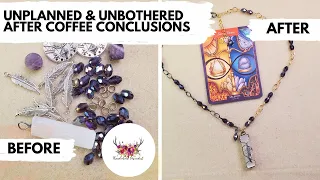 After Coffee 5-21-2024 Selenite Card Necklace with THD Beady Deal of the Week Bead Mix