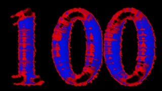 0 to 100 | Animated Counting | Black Screen | Copyright Free