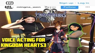 Ming na wen Voice acting for KINGDOM HEARTS 3?!