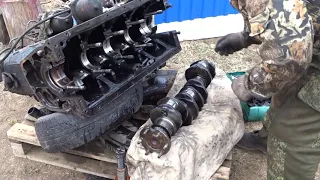 трактор ЮМЗ 6/снял коленвал/проблемы///tractor YUMZ 6 / removed the crankshaft / problems