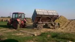 Kukorica Silózás 2015 (Hesston 7650 2x Mtz Dt-75M)