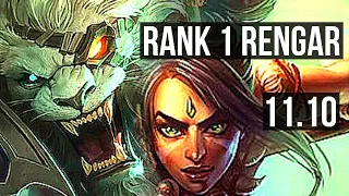 RENGAR vs NIDALEE (JUNGLE) | Rank 1 Rengar, 14/2/6, 1.6M mastery | TR Challenger | v11.10