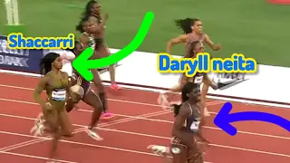 Sha'carri Got Defeated  By Daryll Neita In Shanghai Diamond league 200m Race!