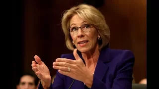 Education Sec. Betsy DeVos speaks at  Senate Appropriations Subcommittee hearing