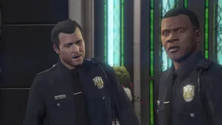 gta5 mods lets be cops custom ep3 Franklin and Michael chase down tennis coach