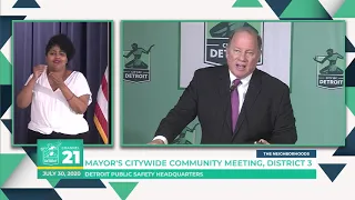 Mayors Citywide Community Meeting  District 3  7 30 20