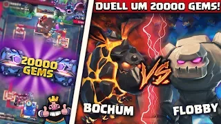 GOLEM VS LAVAHUND! | 20.000 GEMS FÜR DEN GEWINNER! | Wer schafft mehr Trophäen? | Clash Royale