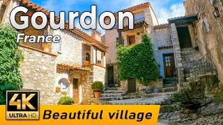 Gourdon, France - A Little Architectural Beautiful Village | Walking Tour 4k