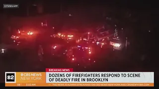 Woman dead, children hospitalized after overnight fire in Brooklyn