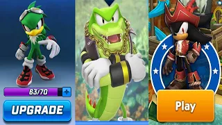 Captain Shadow in Sonic Dash vs Sonic Dash 2 Sonic Boom vs Sonic Forces - All Characters Unlocked