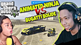 BUGATTI BOLIDE vs ANIMATED NINJA | GTA V RP (Talo SI boss mech!🤣)