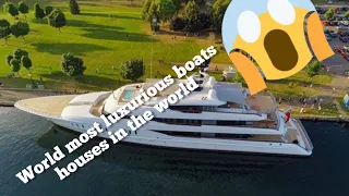 World top 6 INCREDIBLE Houseboats on EARTH | Homes on Water video 1#boating #houseboat #boat