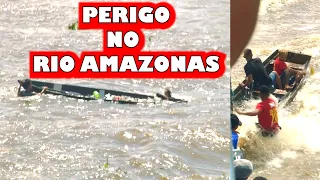PERIGO NO RIO AMAZONAS.DANGER IN THE AMAZON RIVER.アマゾン川の危険.อันตรายต่อแม่น้ําอเมซอน