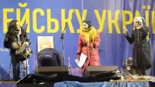 Коломийки про Януковича і Путіна від Ірени Карпи на #ЄвроМайдані