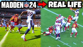 I Recreated the TOP PLAYS from NFL Week 2 in Madden 24!