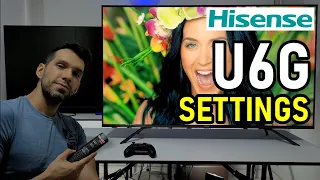 HISENSE U6G: RECOMMENDED SETTINGS HDR DOLBY VISION