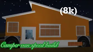 BLOXBURG Camper Van House Speed Build(8k)  (ROBLOX Welcome To Bloxburg)