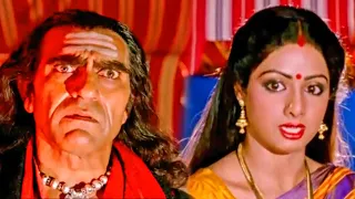 श्रीदेवी ने अमरीश पूरी को दी चेतावनी |Nagina Scene | Sridevi Best Scene | Amrish Puri Action Scene