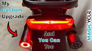 Magicycle eBike Accessories Rearview Mirror Monitor and Safety Light Bracket Kits - How to get yours