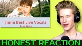 HONEST REACTION to BTS Jimin Best Live Vocals Compilation