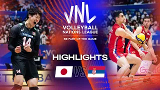 🇯🇵 JPN vs. 🇷🇸 SRB - Highlights Week 1 | Men's VNL 2023