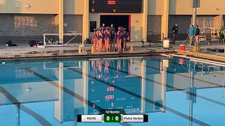 RCHS VS Palos Verdes CIF Girls water polo championship ￼Semi-Finals