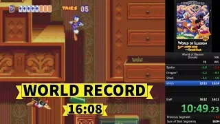 *former WR* World of Illusion Starring Donald Duck SPEEDRUN (Genesis) - 16:08