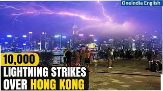 Hong Kong Thunderstorm: 10,000 Lightning Strikes Overnight, Alerts Issued | Oneindia News