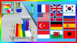 Flag Painters 🏴🚩🏳️ All Levels Gameplay Android IOS