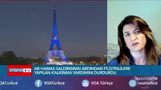 Eyfel Kulesi İsrail bayrağının renkleriyle aydınlatıldı| VOA Türkçe