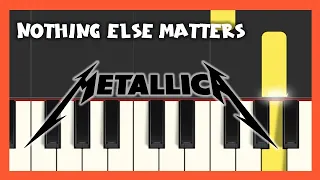 Metallica - Nothing Else Matters - Piano Tutorial