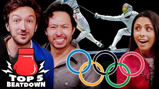 Fitness YouTuber Ranks Top 5 Olympic Events • Top 5 Beatdown